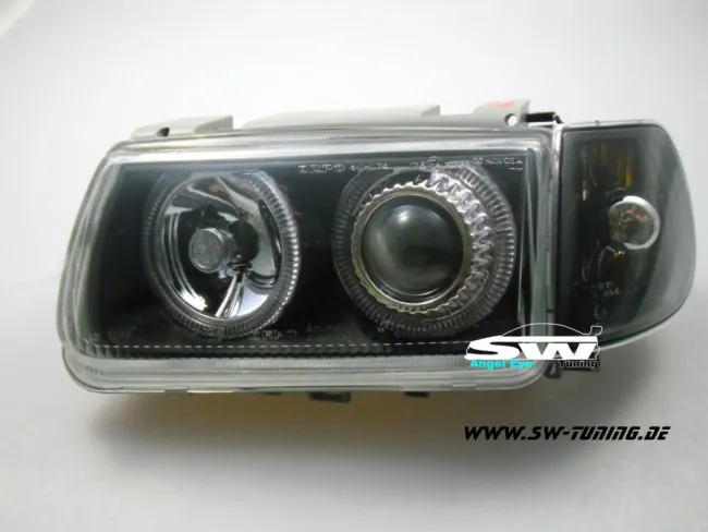 Angel Eye Scheinwerfer VW Polo 6N 95-98 Standlichringe/LWR black