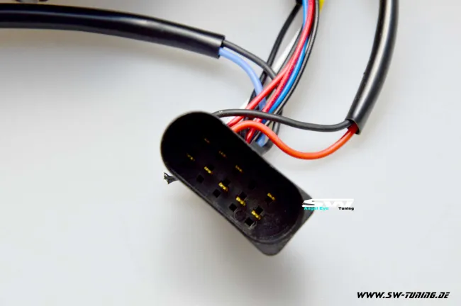 angel eye headlights VW Golf V 03-09 2 halo rims black