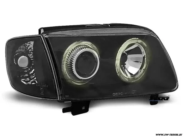Angel Eye Scheinwerfer VW Polo 6N2 99-01 2 Standlichtringe black