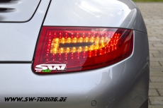 SW LED Rckleuchten fr Porsche 911 / 997 04-08 red/smoke