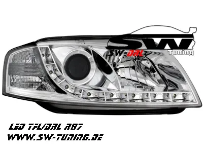 SW-DRL Scheinwerfer AUDI A3 8P 03-08 LED Tagfahrlicht chrome