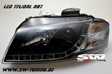 SW-DRL Scheinwerfer AUDI A3 8P 03-08 LED Tagfahrlicht black - tuning online  kaufen