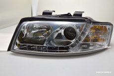 SW-DRL headlights for Audi A4 8E 01-04 LED daytime-running-lamp chrom