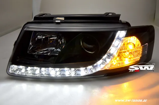SW-DRL headlights VW Passat 3B DAYTIME RUNNING LIGHT black