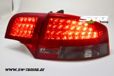 SW-Light LED taillights for Audi A4 sedan 04-08 4pieces red/smoke