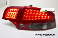 SW-Light LED taillights for Audi A4 sedan 04-08 4pieces red/smoke