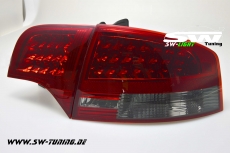 SW-Light LED taillights for Audi A4 sedan 04-08 4pieces red/smoke