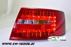 SW-Light LED Rckleuchten passend fr Audi A6 4F Limousine 04-08 red/chrystal (6Pin)