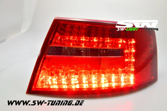 SW-Light LED tail lights suitable for Audi A6 4F Sedan 04-08 red/smoke (6Pin)