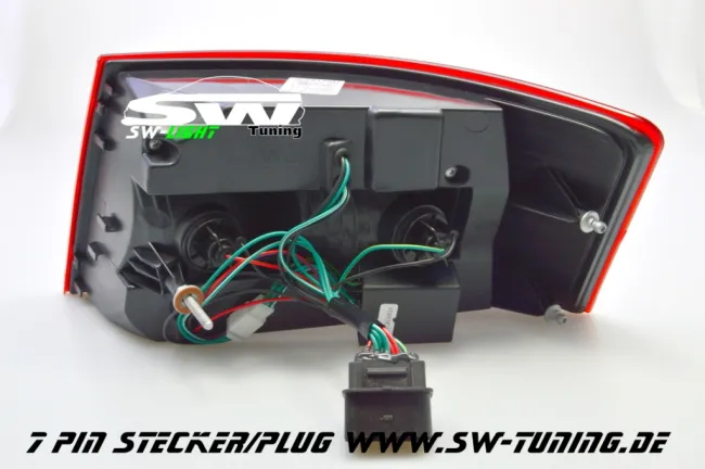 SW-Light LED tail lights suitable for Audi A6 4F Sedan 04-08 red/smoke (6Pin)