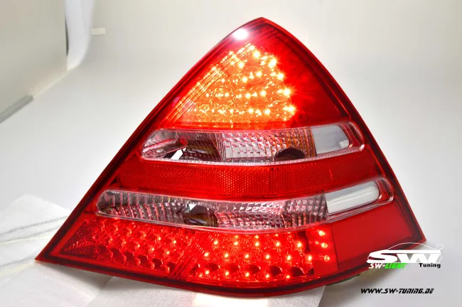 SW-Light LED taillights for Mercedes Benz SLK R170 96-04 red/chrystal