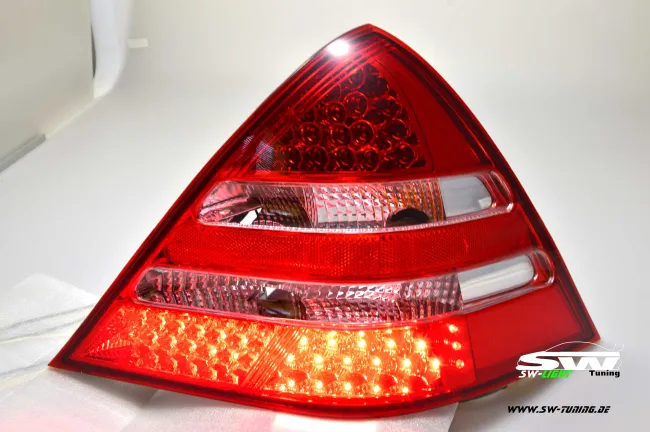 SW-Light LED taillights for Mercedes Benz SLK R170 96-04 red/chrystal