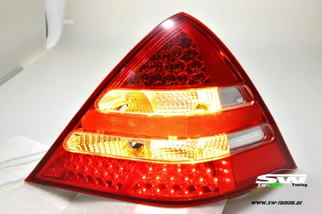 SW-Light LED taillights for Mercedes Benz SLK R170 96-04 red/chrystal