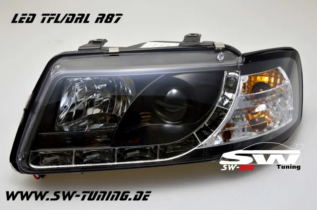 SW-DRL headlights Audi A3 8L Daytime Running Light R87 black