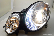 SW-Light headlight Mercedes Benz E-Class W211 06-08 chrome Facelift