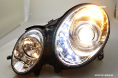 SW-Light headlight Mercedes Benz E-Class W211 06-08 chrome Facelift