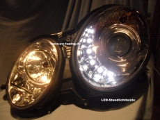 SW-Light Xenon Scheinwerfer fr Mercedes Benz W211 E-Klasse 02-06 chrom HID