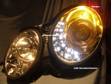 SW-Light Xenon Scheinwerfer fr Mercedes Benz W211 E-Klasse 02-06 chrom HID