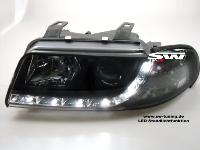 SW-DRL Scheinwerfer AUDI A4 B5 95-98 LED Tagfahrlicht black