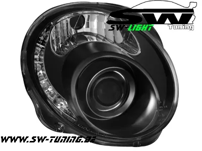 SW-Light Scheinwerfer Fiat 500 07-12 LED Standlicht black