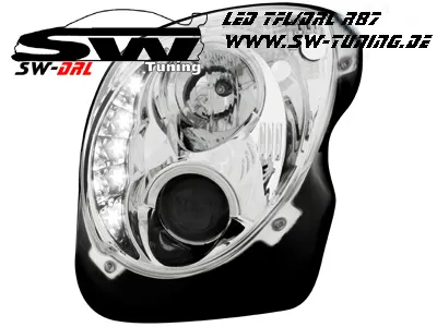 SW-DRL headlights ALFA ROMEO MITO 2008-2013 WITH REAL DRL chrome