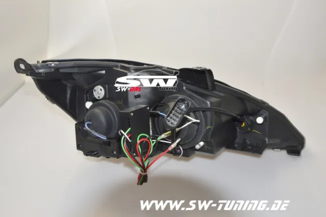 SW-DRL Scheinwerfer Ford Focus Mk1 01-04 LED Tagfahrlicht R87 black