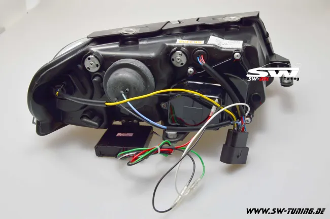 SW-DRL Scheinwerfer VW Passat 3BG LED Tagfahrlicht R87 chrome