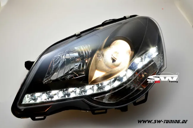 SW-DRL headlights VW Polo 9N3 05/05-09 daytime running light bla