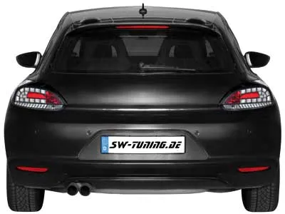 LED taillights VW SCIROCCO III 08-14 LED indicators black