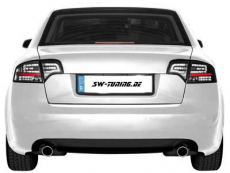 SW-Light LED Rckleuchten passend fr Audi A4 B7 Lim 04-08 LED Blinker black / clear