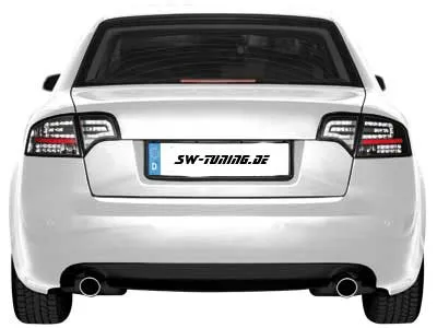 SW-Light LED taillights suitable for Audi A4 B7 sedan 04-08 LED indicators black clear