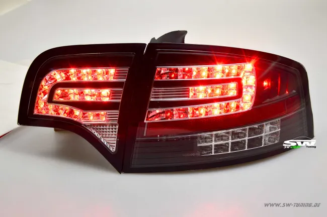 SW-Light LED taillights suitable for Audi A4 B7 sedan 04-08 LED indicators black clear
