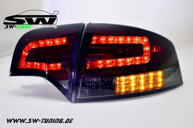 SW-Light LED taillights for Audi A4 B7 Sedan 04-08 LED indicators red/smok