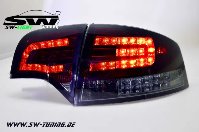 SW-Light LED taillights for Audi A4 B7 Sedan 04-08 LED indicators red/smok