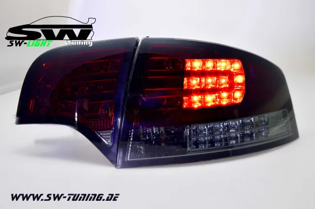 SW-Light LED taillights for Audi A4 B7 Sedan 04-08 LED indicators red/smok