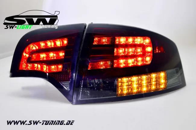 SW-Light LED taillights for Audi A4 B7 Sedan 04-08 LED indicators red/smok
