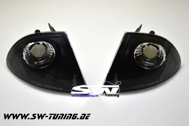 SW-corner lights BMW E46 sedan + Touring 98-01 black