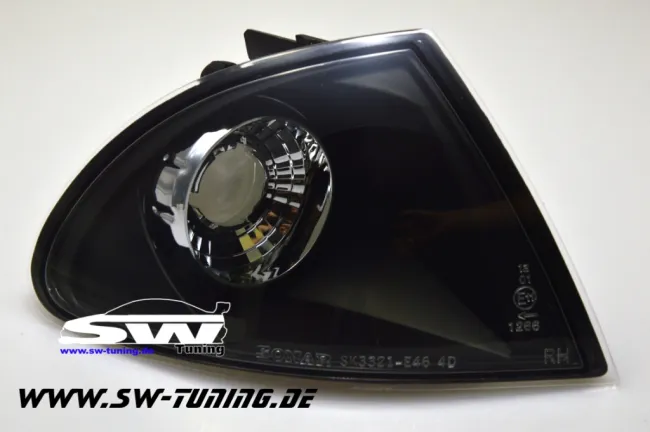 SW-corner lights BMW E46 sedan + Touring 98-01 black