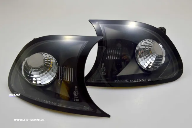 SW-corner lights BMW E46 Coupé + Cabrio 01-03 black