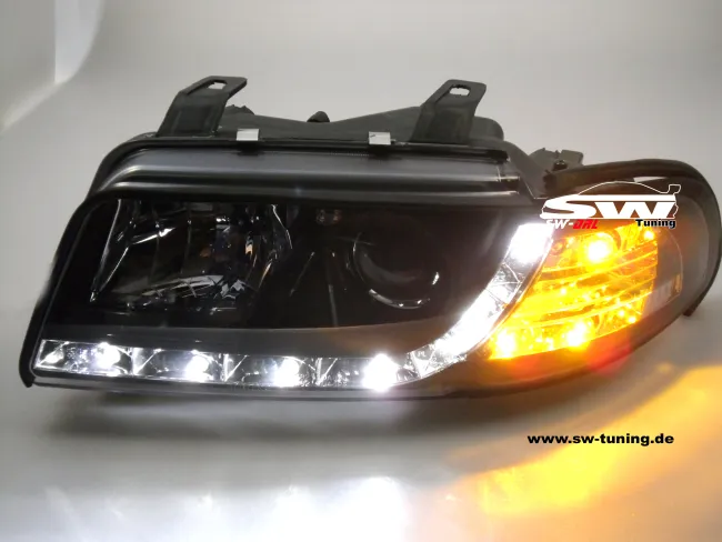 SW-DRL Scheinwerfer AUDI A4 B5 99-01 LED Tagfahrlicht black