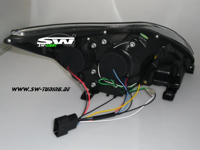 SWLight headlights Ford Focus Mk2 08-11 black LED positionslight black