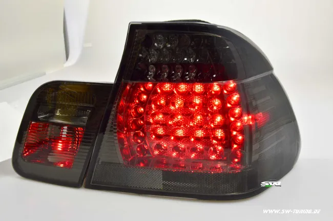 SW- LED taillights 3er BMW E46 LCI Limo 02-04 smoke 4-pieces