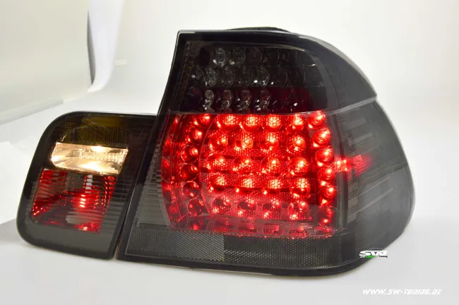 SW- LED taillights 3er BMW E46 LCI Limo 02-04 smoke 4-pieces