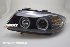 Angel Eye headlights suitable for 3er BMW E90/E91 05-09 CCFL- helo rims black