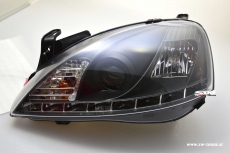 SW-DRL Scheinwerfer Opel Corsa C 01-06 LED Tagfahrlicht Black
