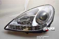 SW-DRL headlights suitable for Mercedes Benz SLK R171 mit LED DRL 04-11 chrome