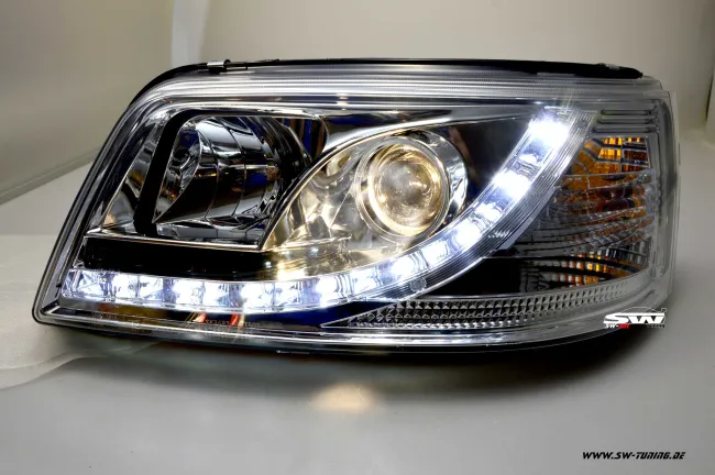 SW-DRL headlights VW T5 03-09 LED DAYTIME RUNNING LIGHT R87