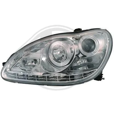 SW-Xenon Scheinwerfer für Mercedes W220 S-Klasse 02-05 LED Standlicht chrome
