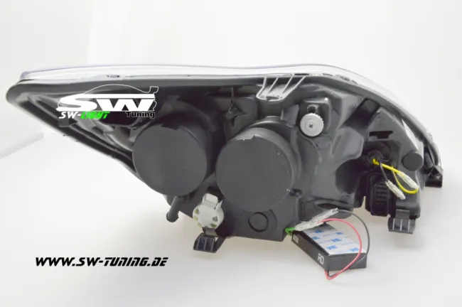 Angel Eye Scheinwerfer für Ford Focus Mk2 08-11 mit CCFL-Ringe chrom