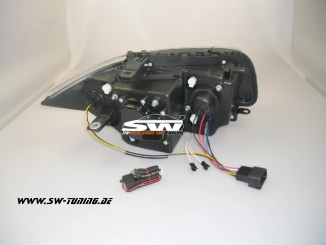 Angel Eye headlights BMW 1er E87 E81 E88 E82 04-11 CCFL-helo rims black